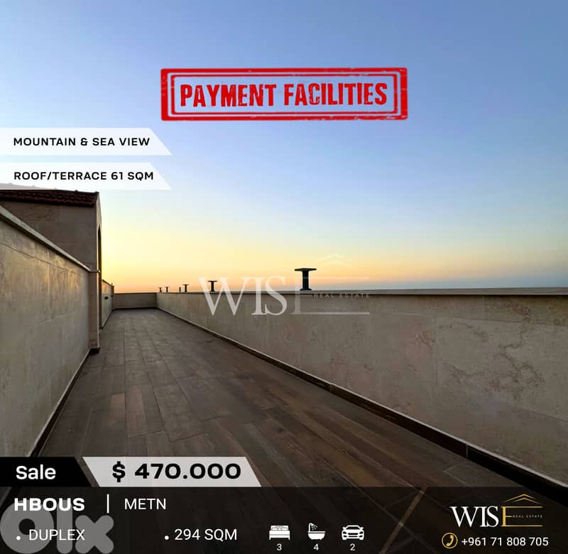 Stunning 294 SQM Duplex for SALE in a Prime Location In Hbous! 0