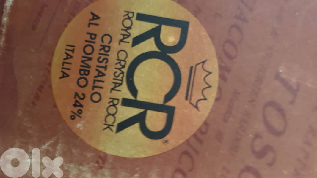 6 Crystal 26 cl  Water glasses. 1