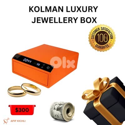 Luxury Jewellery Safe Box with Fingerprint