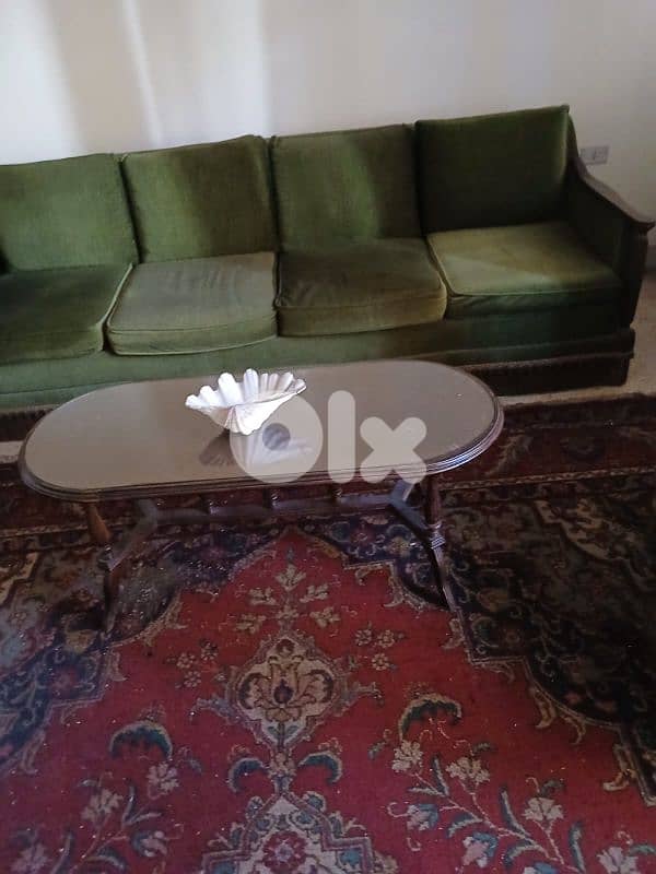 Dining table + Salon + Fridge + Living Room + Bedroom 1