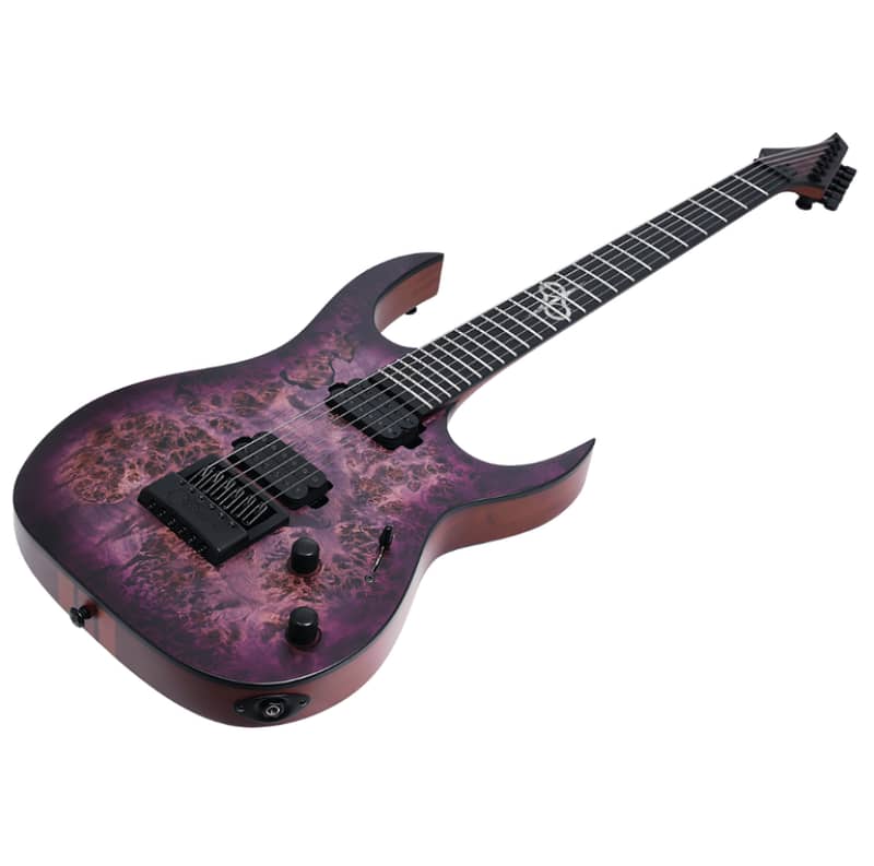Solar Guitars S1.6PP – Poplar Purple Burst Matte 2