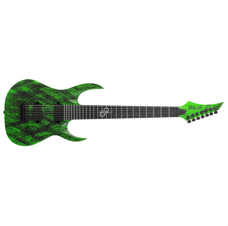 Solar Guitars A2.7GN Canibalismo+ – Green Neon Open Pore Matte 0