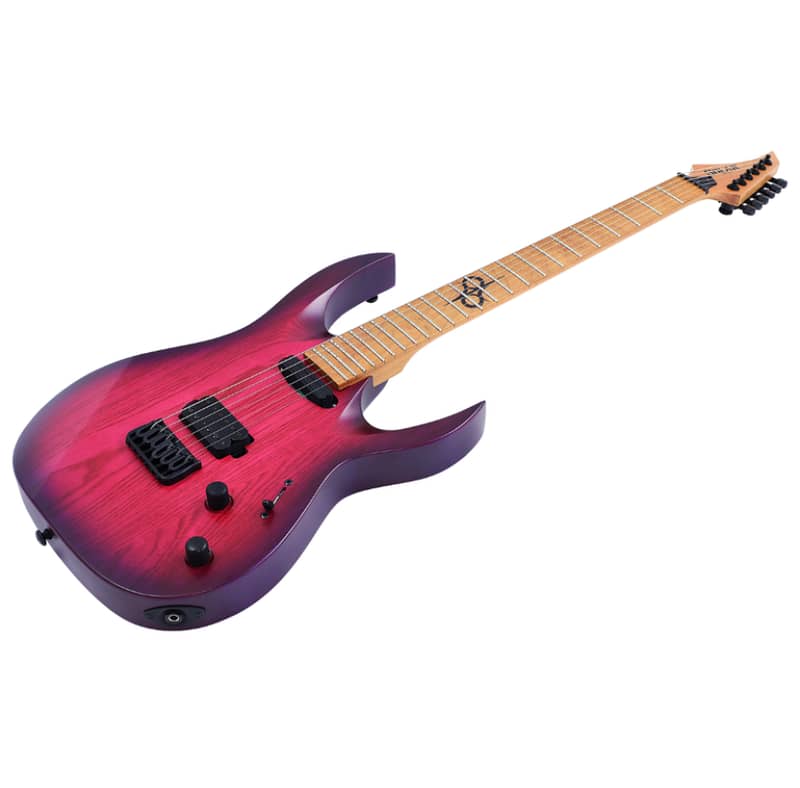 Solar Guitars AB1.6HTPB – Trans Purple Burst Matte 1