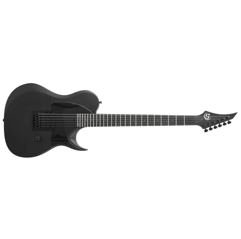 S by Solar TB4.61C Electric Guitar – Single Pickup – Carbon Black Matt 0