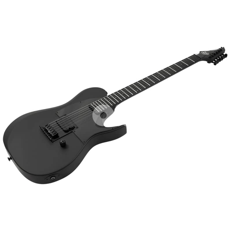 S by Solar TB4.61C Electric Guitar – Single Pickup – Carbon Black Matt 1