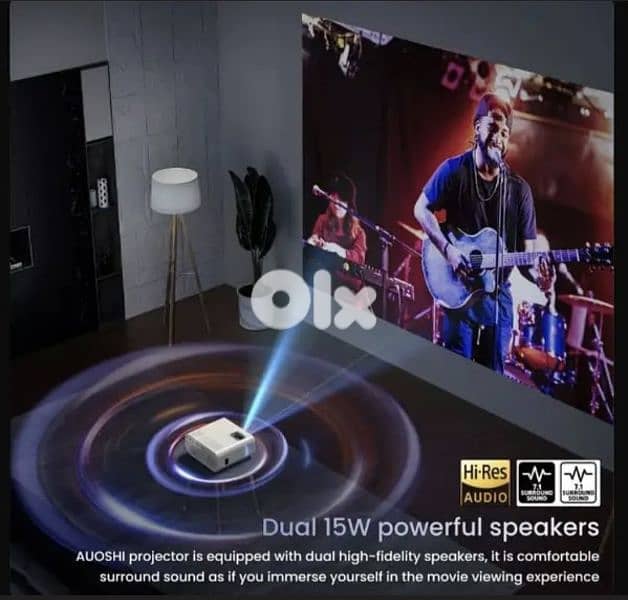 F2 Mini Portable Projector - Full HD 1080p Home Theater/4$ delivery 6