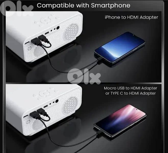 F2 Mini Portable Projector - Full HD 1080p Home Theater/4$ delivery 7