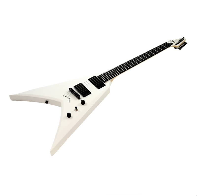S by Solar VB4.6W Electric Guitar – White 1