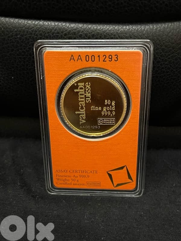 Gold Valcambi Suisse Rare Circle Ounse 50 Gr 0