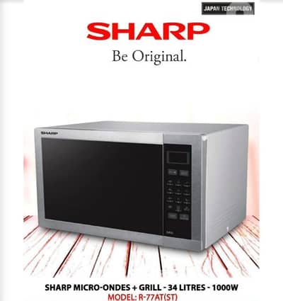 microwave SHARP 34L  silver mirror