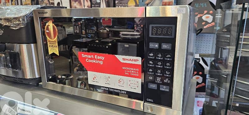microwave SHARP 34L  silver mirror 1