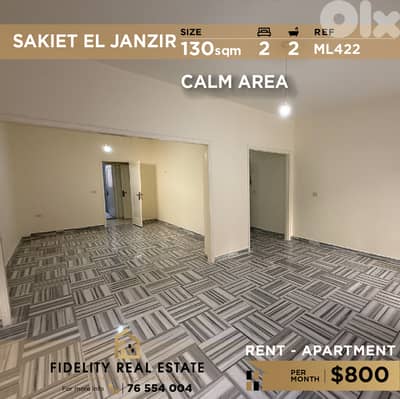 Apartment for rent Sakiet El Janzir ML422 شقة للإيجار في ساقية الجنزير