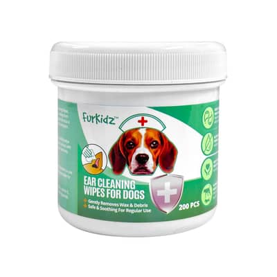 FurKidz Ear Cleaning Wipes for Dogs