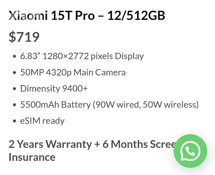 Xiaomi 15T Pro + Xiaomi S3 smart watch 1