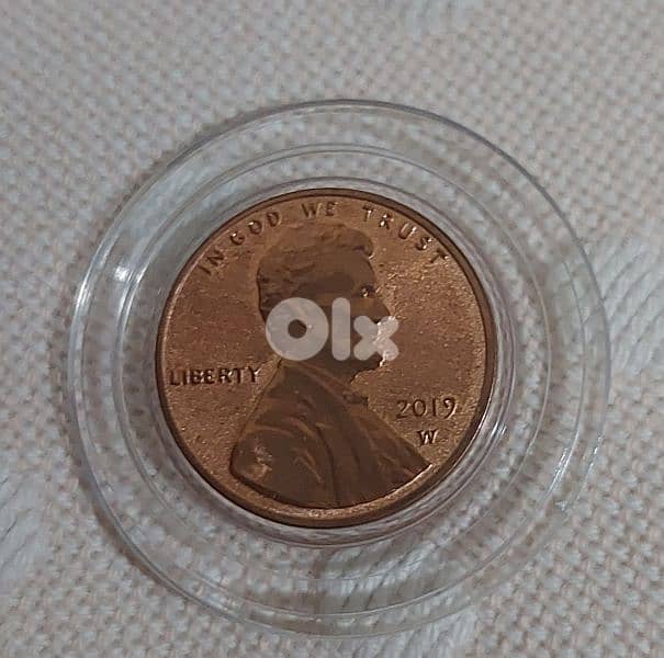 UNC USA Reverse Lincolin Proof Cent coin"W" mintWest Point year 2019 0