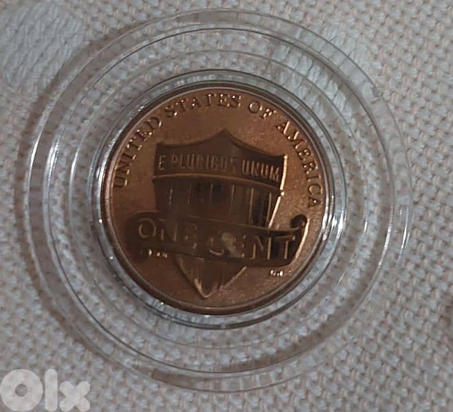 UNC USA Reverse Lincolin Proof Cent coin"W" mintWest Point year 2019 1