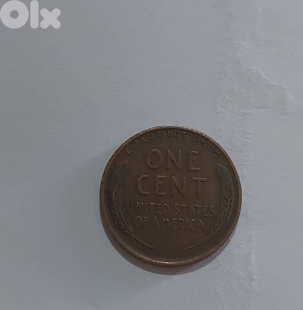 USA  Lincolin Wheat cent coin year 1937 1