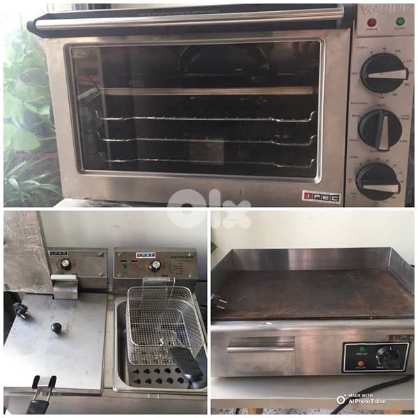 IPEC Convection oven Flat Grill Electric Fryer Excellent Condition 0