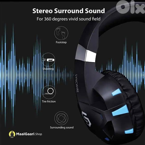 Onikuma K2 Pro Gaming Headset, Over-Ear noise reduction /4$ delivery 5