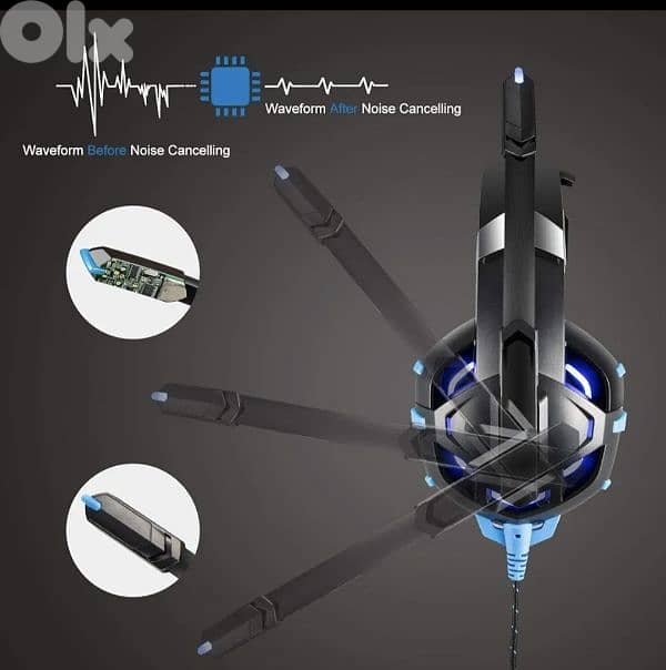 Onikuma K2 Pro Gaming Headset, Over-Ear noise reduction /4$ delivery 8