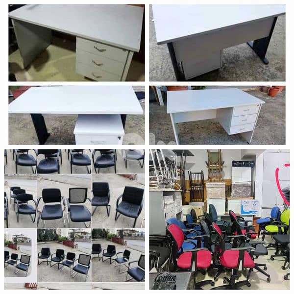 مكاتب كراسي اوروبي شبه جديد 0