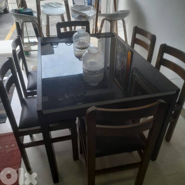 طاولي إيطالي تفتح كراسي خشب سنديان 1