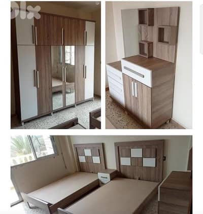 غرفة نوم متوفرة بجميع الالوان والمقاسات من المعمل