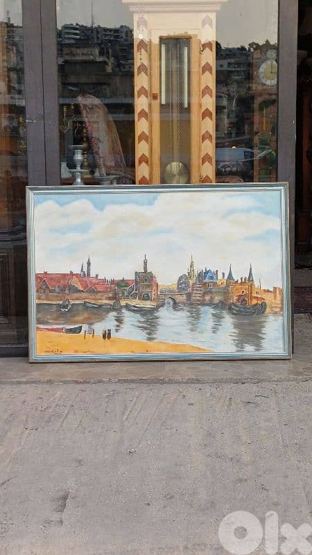 لوحة رسم زيتي لبنانية 1