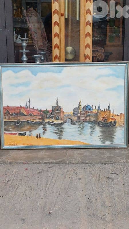 لوحة رسم زيتي لبنانية 2