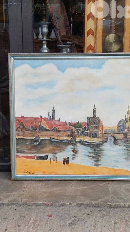 لوحة رسم زيتي لبنانية 4