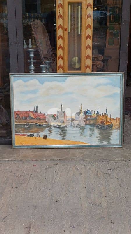 لوحة رسم زيتي لبنانية 5