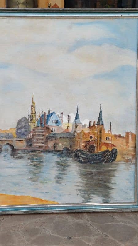 لوحة رسم زيتي لبنانية 7