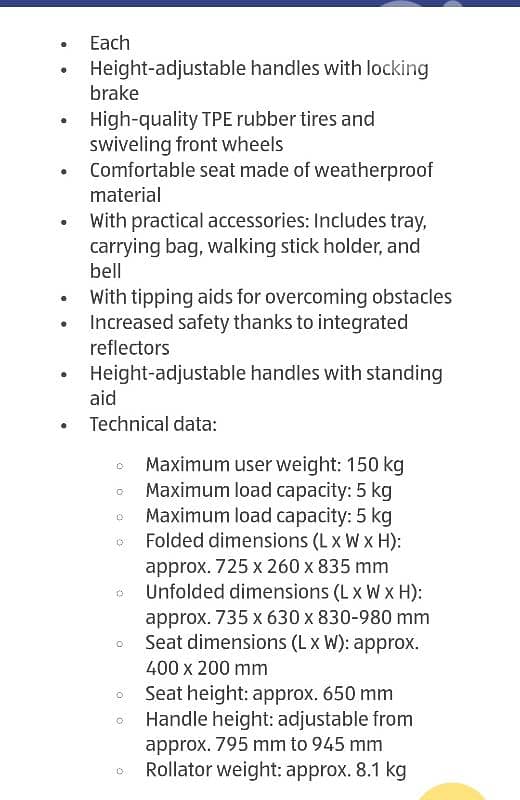 mobility walker & rollator ,aluminium foldable 2