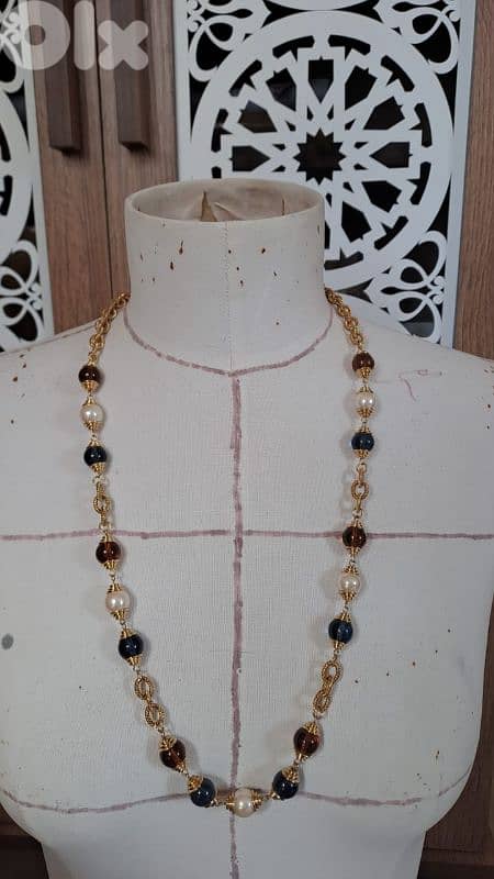 vintage necklace, Gold plated 0