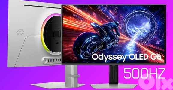 27” Odyssey OLED G6 G60SF QHD 500Hz Gaming Monitor