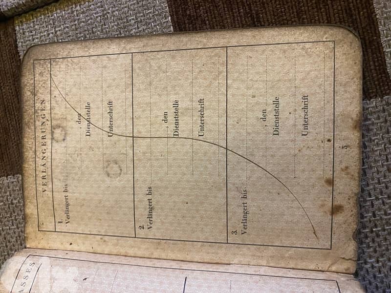 باسبور نازي الماني خدم في الحرب العالمية الثانية Nazi passport 4