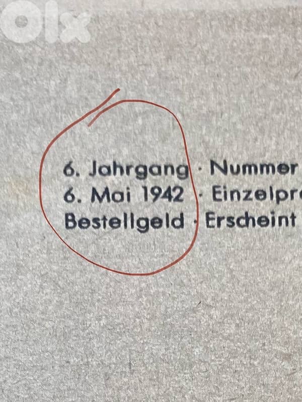 مجلة نازي الماني سنة ١٩٤٢ تحتوي على صور واخبار الحرب العالمية الثانية 1