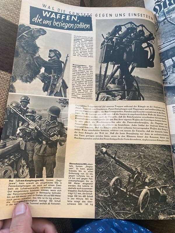 مجلة نازي الماني سنة ١٩٤٢ تحتوي على صور واخبار الحرب العالمية الثانية 2