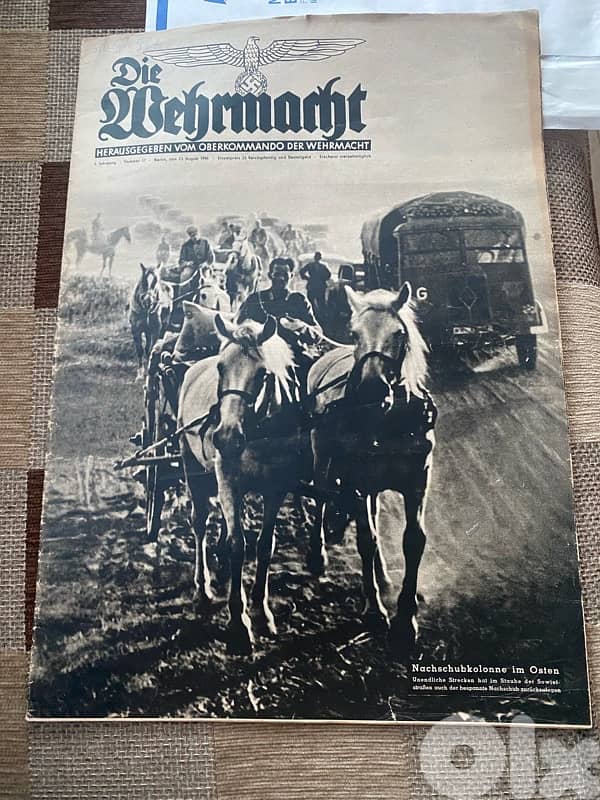 مجلة الماني نازي ١٩٤١ تنقل اخبار الحرب على الجبهات 0