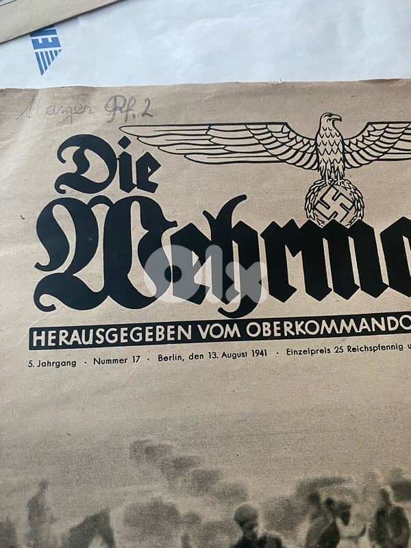 مجلة الماني نازي ١٩٤١ تنقل اخبار الحرب على الجبهات 2