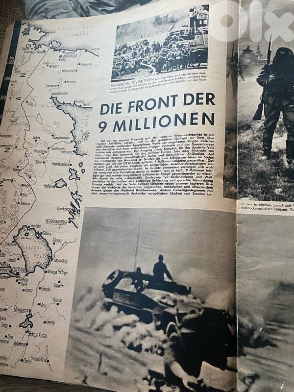 مجلة الماني نازي ١٩٤١ تنقل اخبار الحرب على الجبهات 5