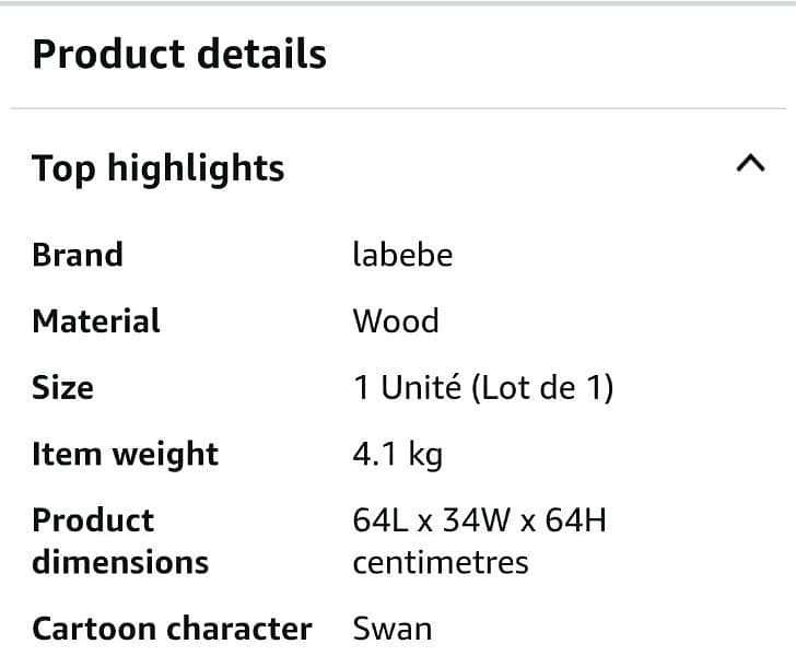 labebe kids rocking horse white swan 7