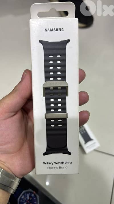 Samsung galaxy watch ultra Marine band black
