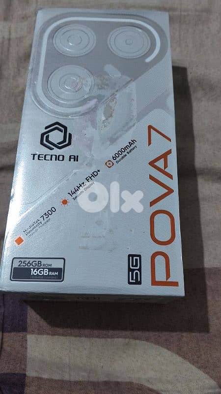للبيع تلفون Tecno pova 7 ب 200$ 0