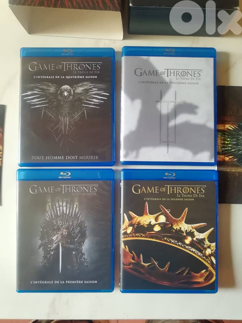 Blu-ray Box Set Game of Thrones Complete Seasons 1 2 3 4 2