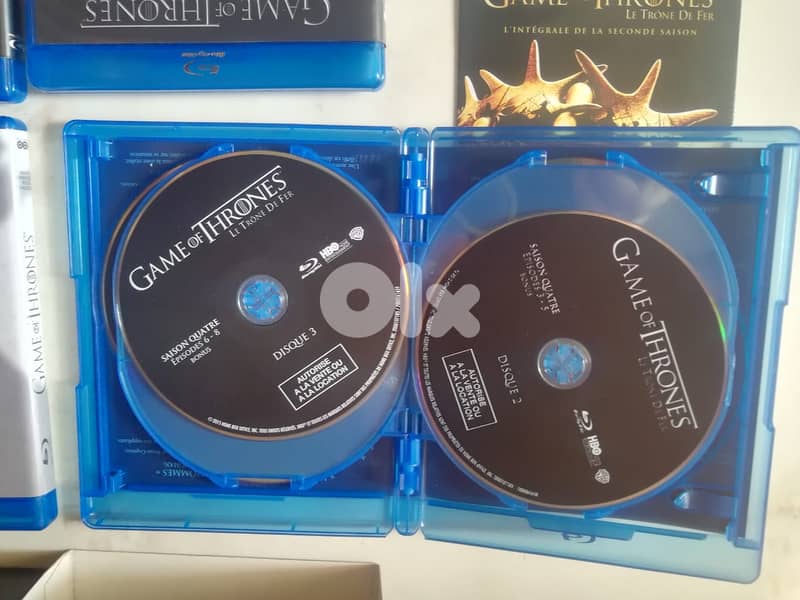 Blu-ray Box Set Game of Thrones Complete Seasons 1 2 3 4 4