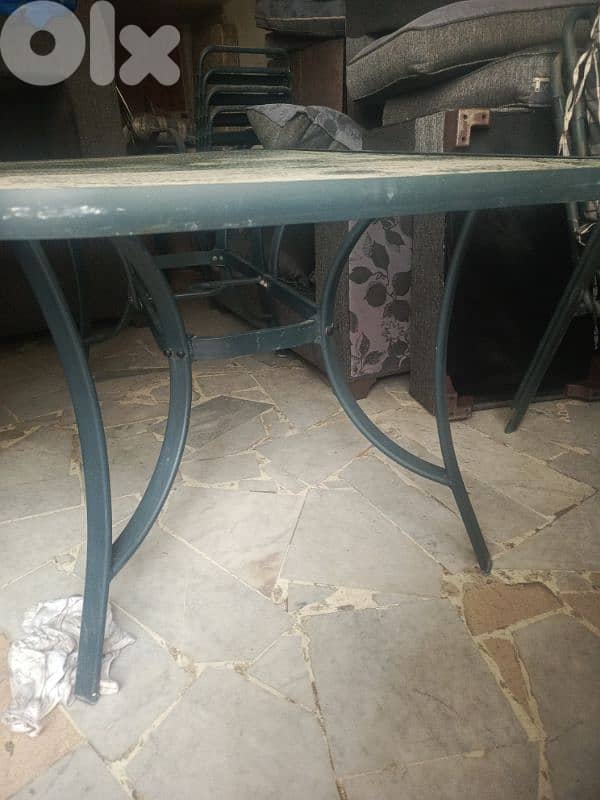 كراسي المنوم عدد ٦مع طاوله ولوح قزاز 0