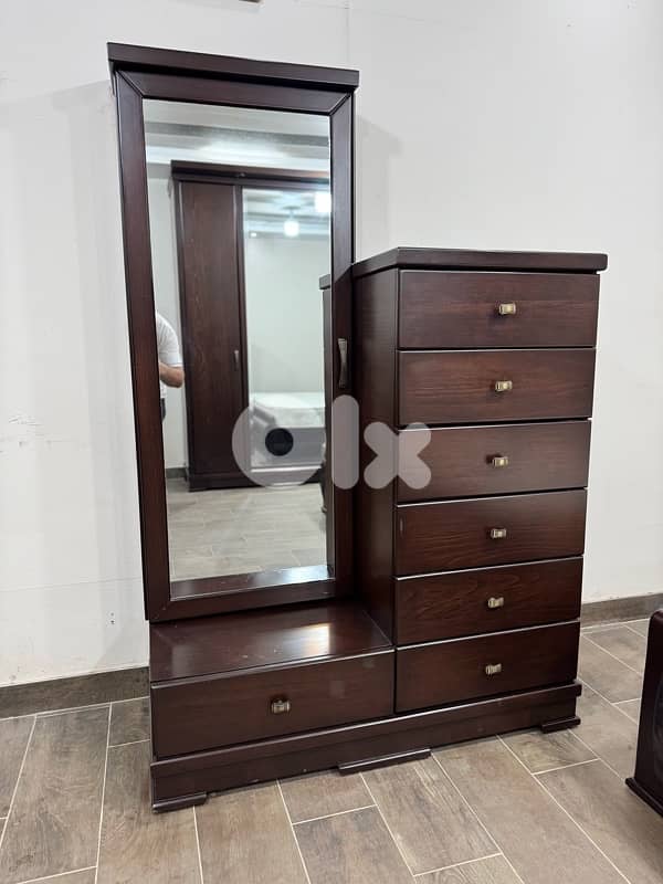 غرفه نوم خشب لاتيه وزان ملبس قشرا سنديان 10