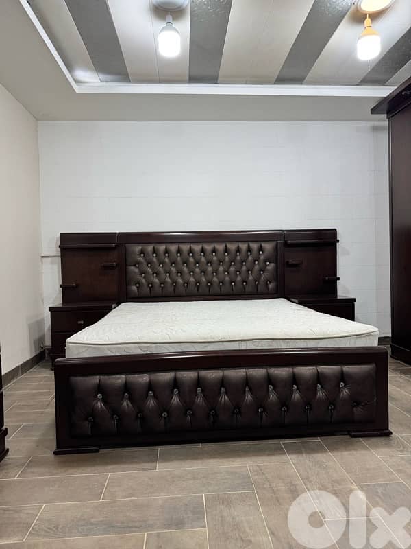 غرفه نوم خشب لاتيه وزان ملبس قشرا سنديان 14