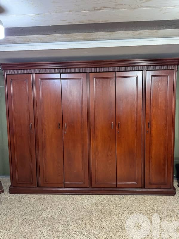 غرفه نوم خشب لاتيه وزان ملبس قشرا سنديان 3